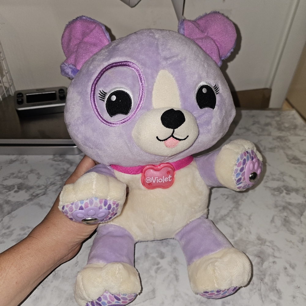 Purple and Cream Interactive Plush Toy My Pal Violet